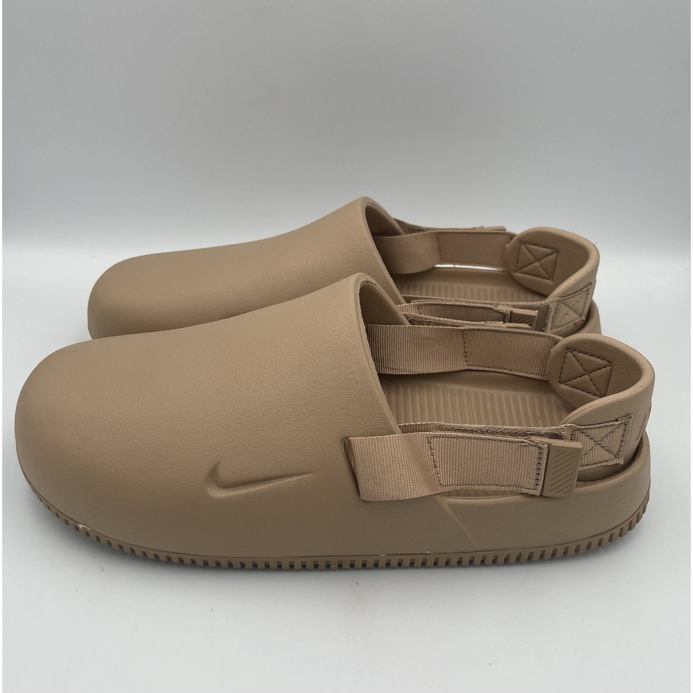 Nike Calm Mule Shoes 'Hemp' (FD5131-200) Size M 11 W12 Adjustable Clogs Slides